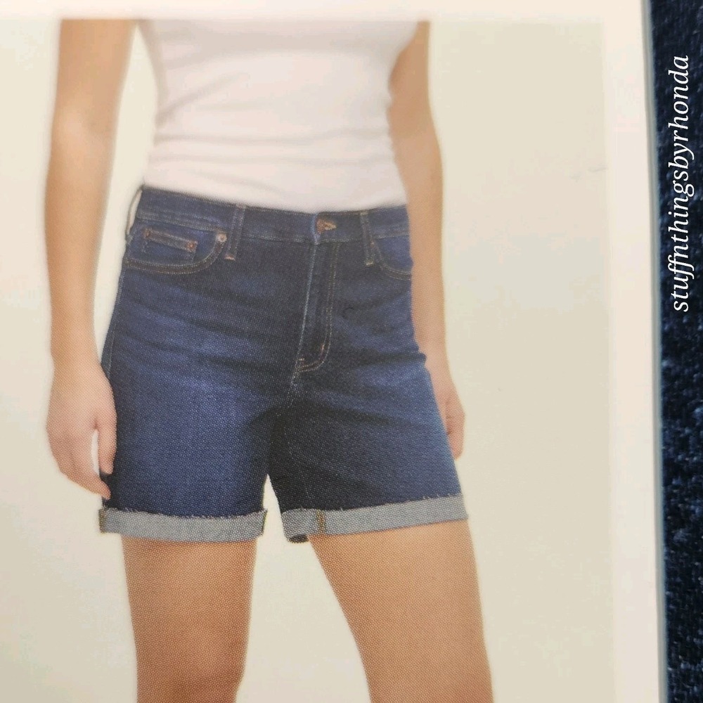 New With Tags Women's Calvin Klein Cut Off Denim Shorts Malibu, Raw Edge Sz‎ 16